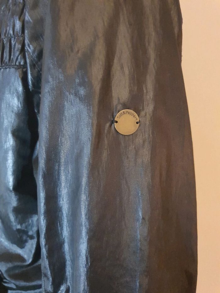 Veste Salt & Pepper noire effet huilée T.42 - photo numéro 8