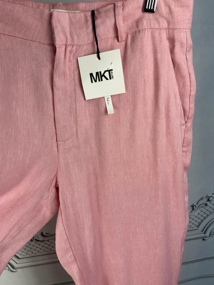 Pantalon large fluide Rose MKT studio 40 neuf - photo numéro 4