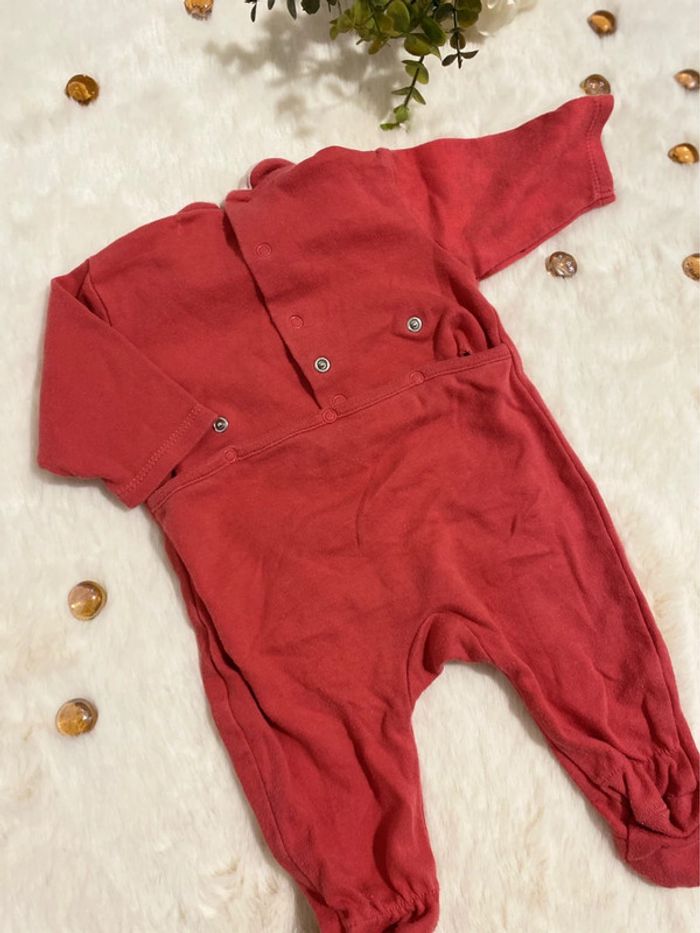 🌸 Pyjama fille léger bordeaux – fille Taille 1 mois -brioche 🌸 - photo numéro 5