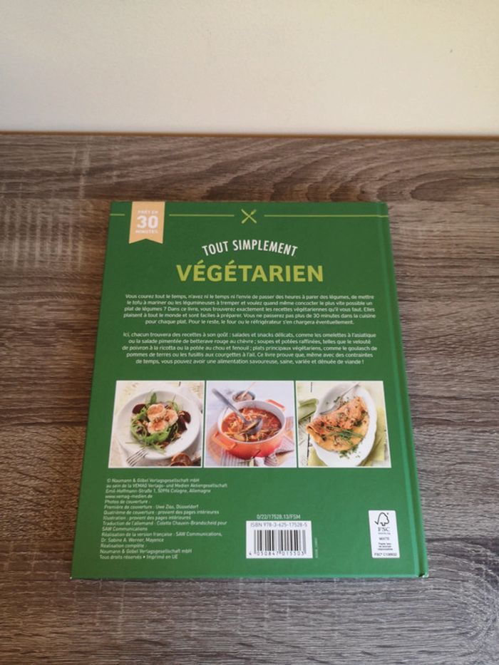Grand livre de cuisine Tout Simplement Végétarien - photo numéro 2
