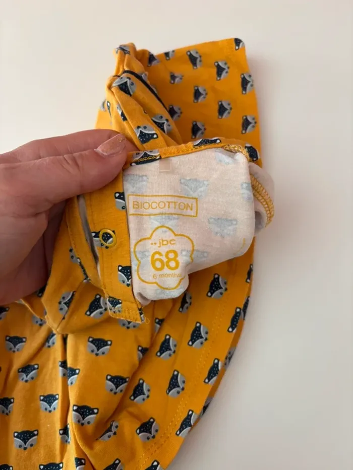 Robe moutarde renards jbc 68/6m - photo numéro 6