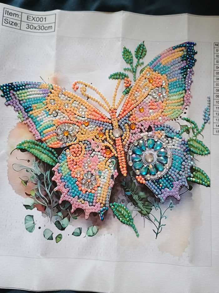 Broderie diamant prêt à encadrer 30x30 cm