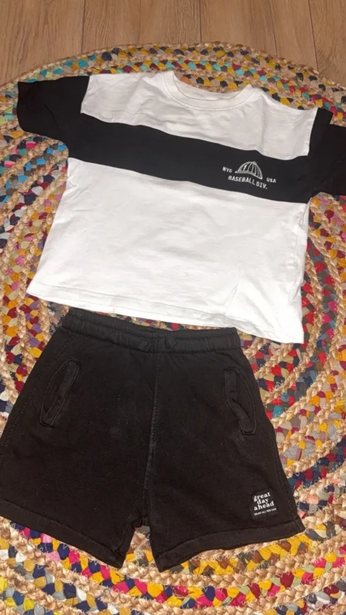 Ensemble short t-shirt garçon - photo numéro 2
