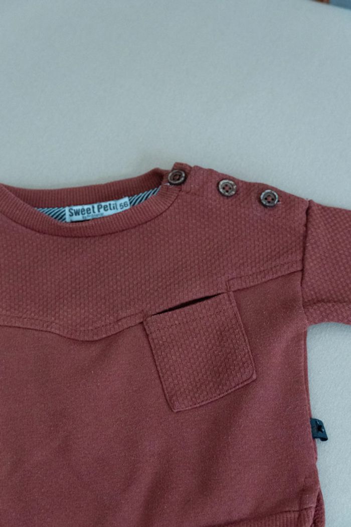 sweat pull veste 1 mois mixte unisexe - photo numéro 3