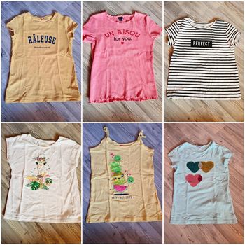 Lot de 5 Tee-shirt et 1 débardeur