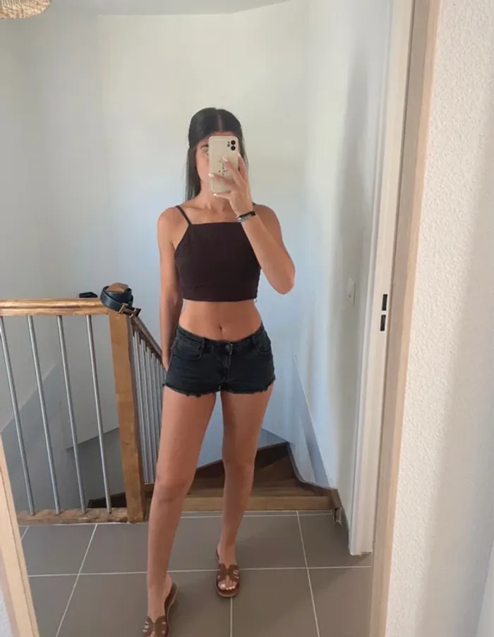 Short en jean noir pimkie - photo numéro 5