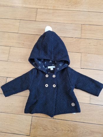 Gilet noir Verbaudet 3 mois