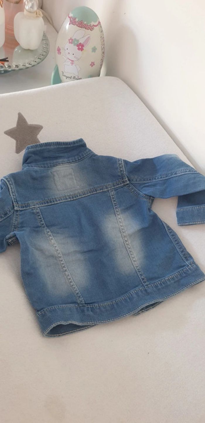 Veste en jeans bébé fille 9-12 mois - photo numéro 5