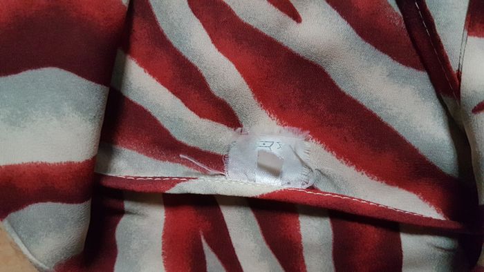 Tunique été femme 40 rouge et crème - photo numéro 2