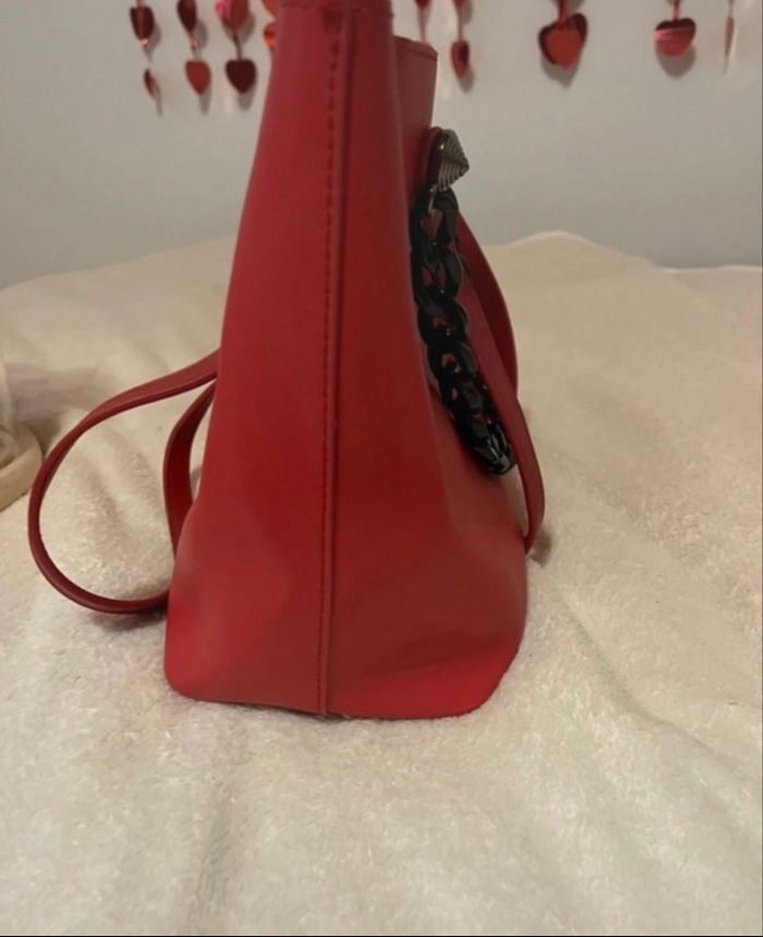 Sac à main rouge en très bon état - photo numéro 7
