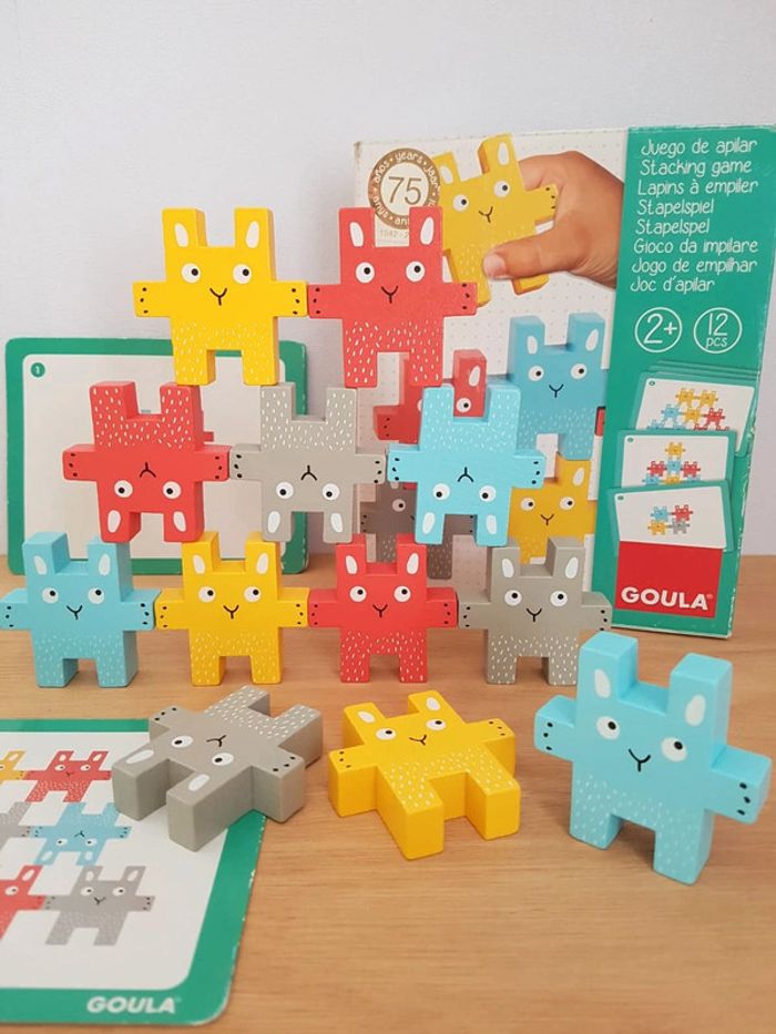 Goula Lapins à empiler, jeu en bois - photo numéro 20