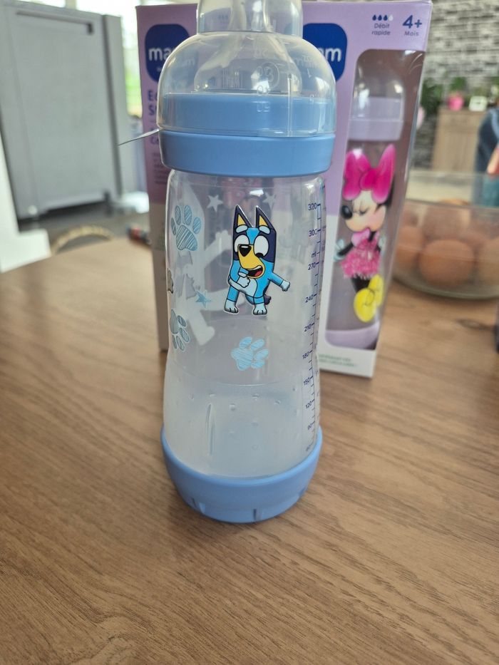 Biberon Mam 320 ml personnalisé thème Bluey - photo numéro 2
