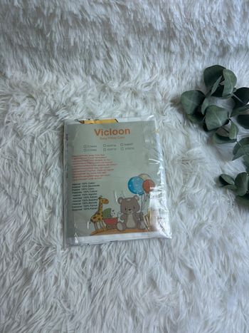 Paire de taies d’oreiller blanches taille 40x60 cm Vicloon