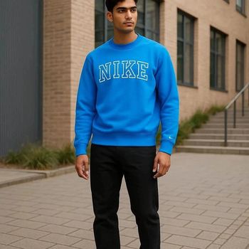 Sweat bleu Nike S