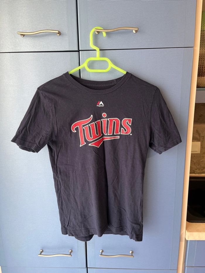 Tee shirt Majestic / Mauer 7 / 14 ans / Bleu marine / Bon état