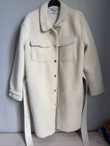 Manteau sherpa surchemise beige Morgan