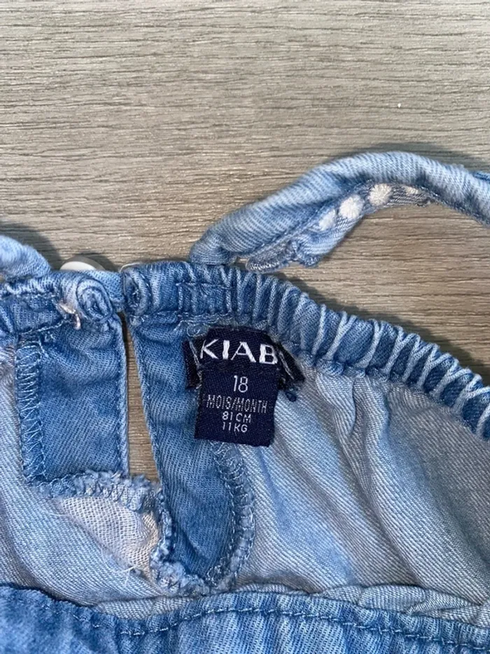 Salopette légère en jean 18mois - photo numéro 3