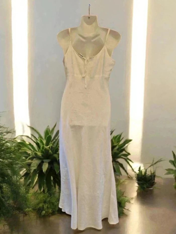 Robe a bretelles longue en lin 🌹 38 🌹 - photo numéro 2