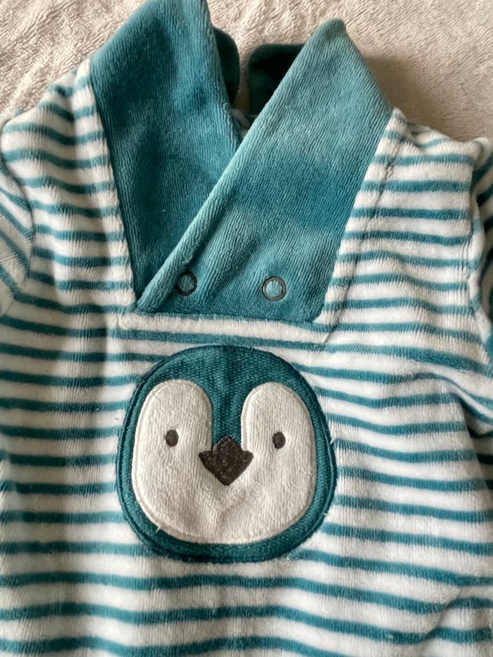 Lot de 3 pyjamas velours taille 3 mois (OBAÏBI, ORCHESTRA, TEX) - photo numéro 2