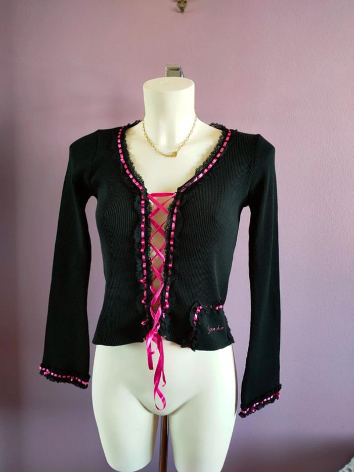 Pull corset vintage laçage Y2k - photo numéro 5