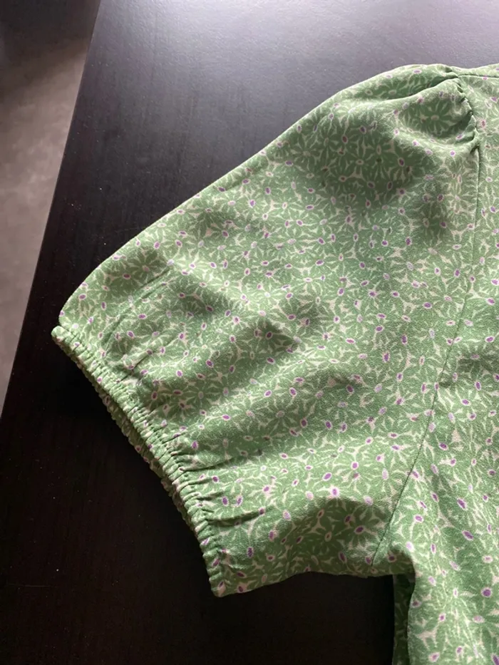 Robe Kiabi verte en très bon état - photo numéro 4