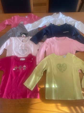 8 t shirt manches longues fille 18 mois