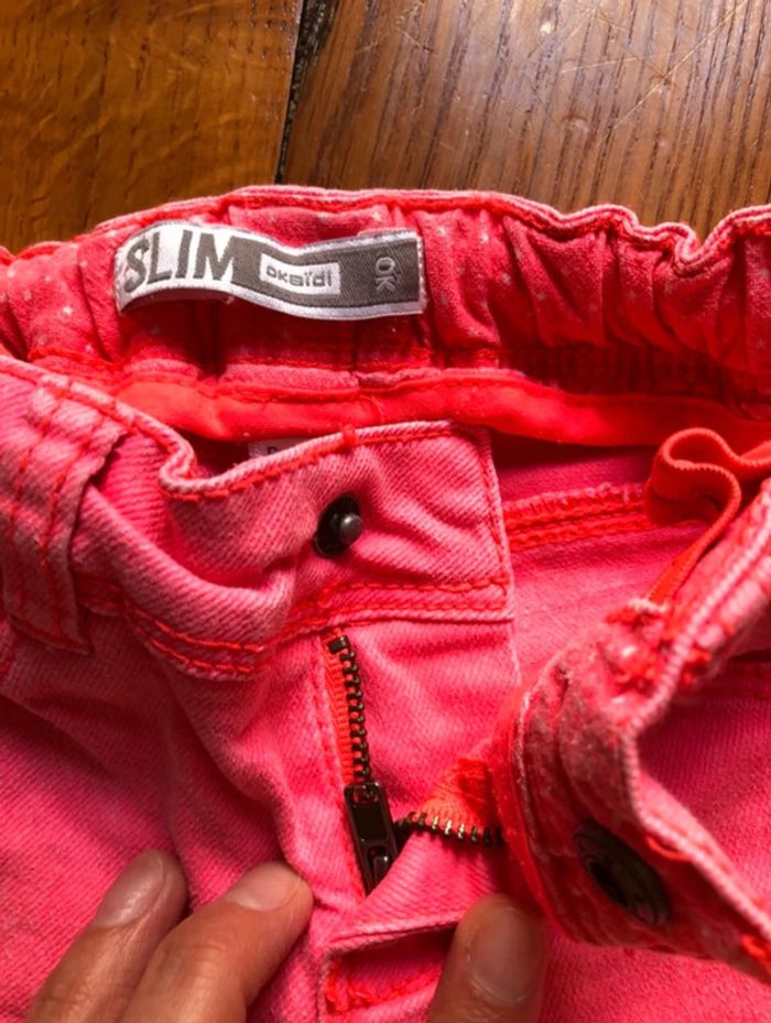 Jean slim rose fluo - photo numéro 3
