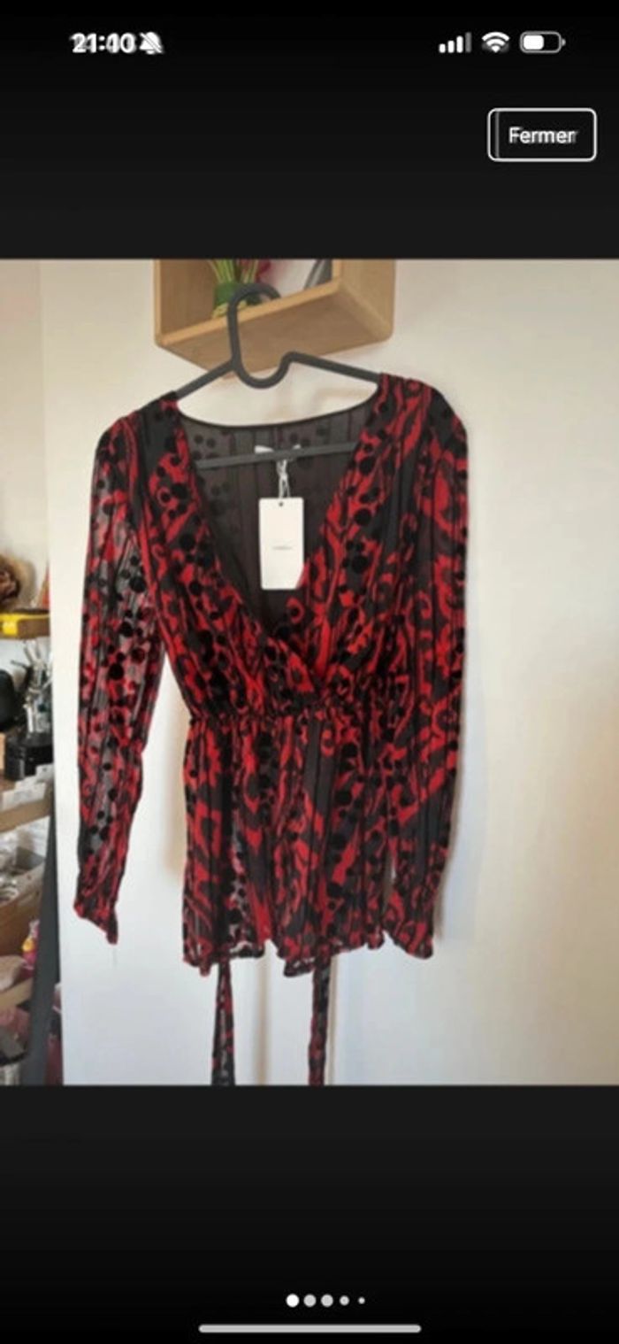 Blouse cache cœur