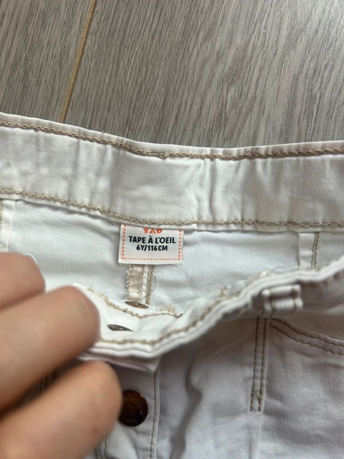 Short blanc en jeans - photo numéro 2