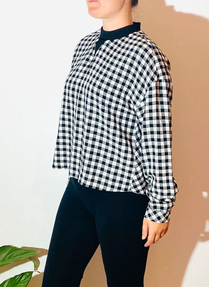 Blouse à damier Zara taille 36 - photo numéro 2