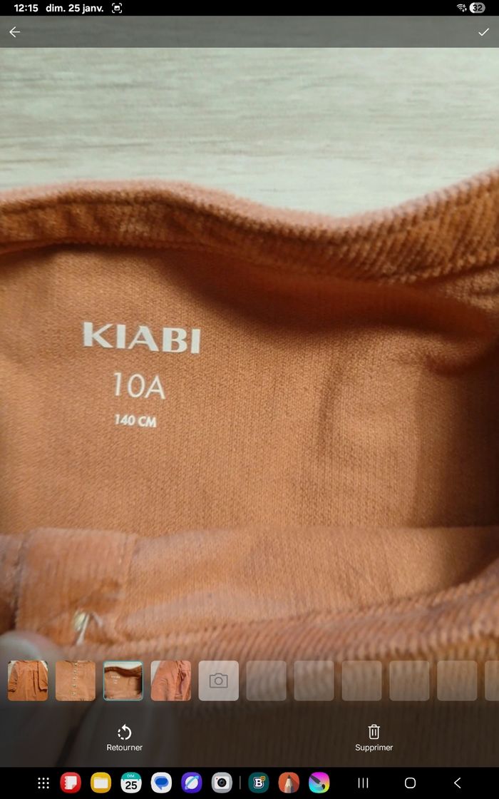 Robe velours 10 ans GF 71 - photo numéro 3