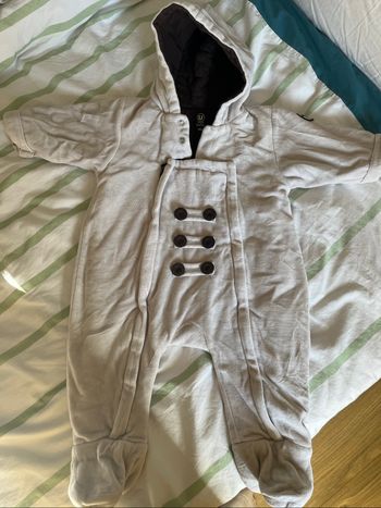 Combinaison pilote- manteau 6-9mois beige