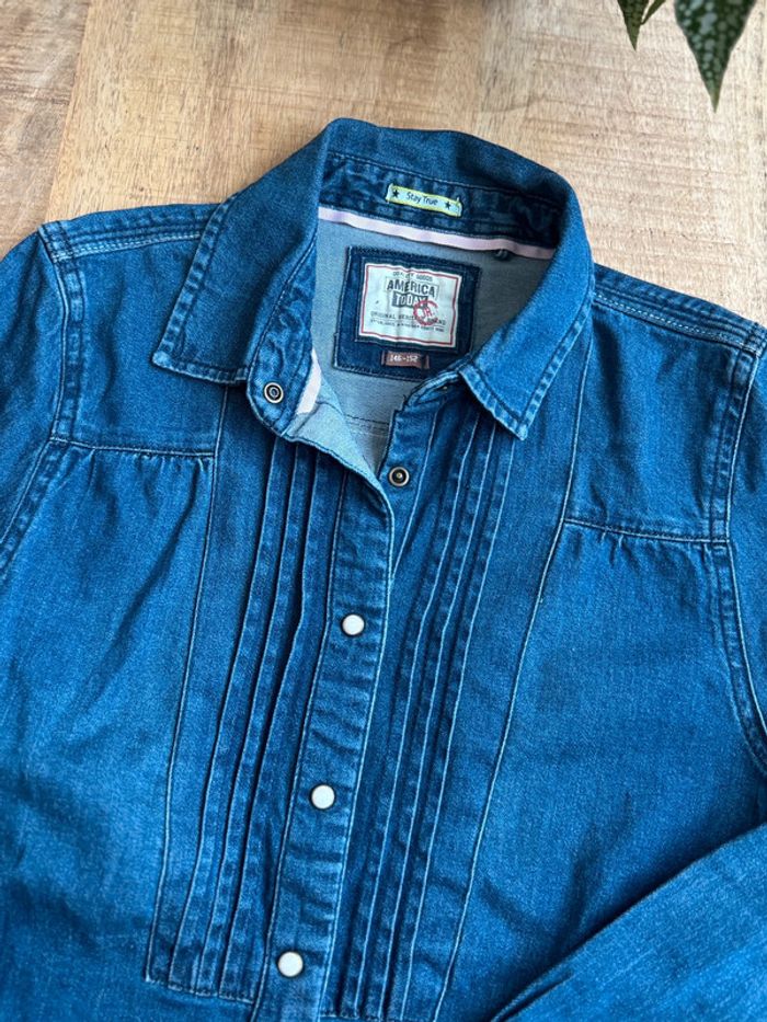 Sur chemise jeans fille 12 ans - photo numéro 3