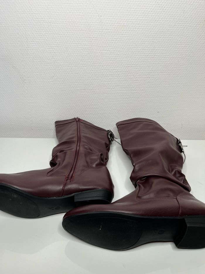 Bottes bordeaux pointure 37 - photo numéro 5