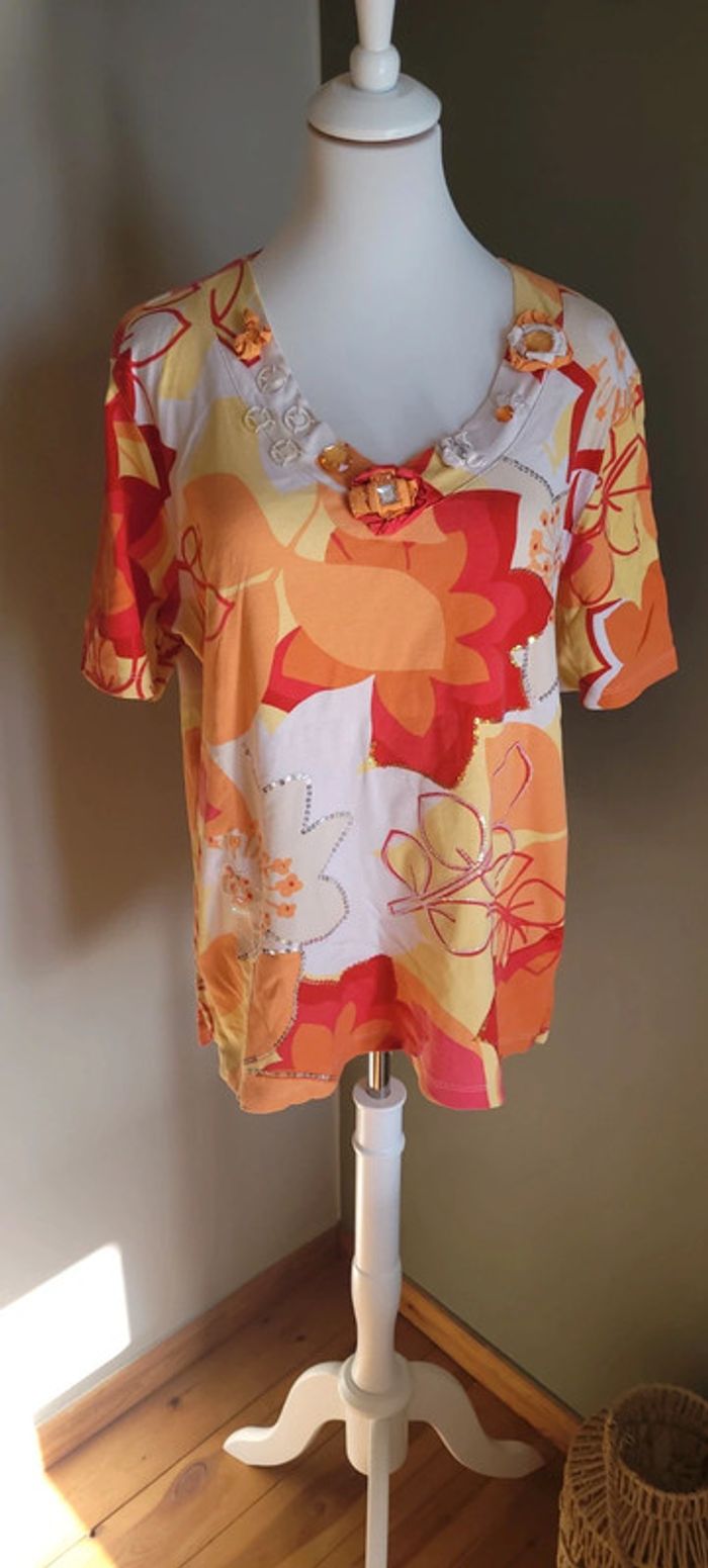 Joli t-shirt Via Appia Due Taille 44 - photo numéro 2