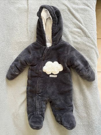 Combi bébé gris foncé