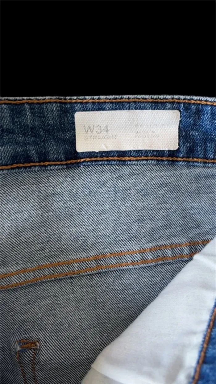 Short jeans bleu homme Primark W34 - photo numéro 3