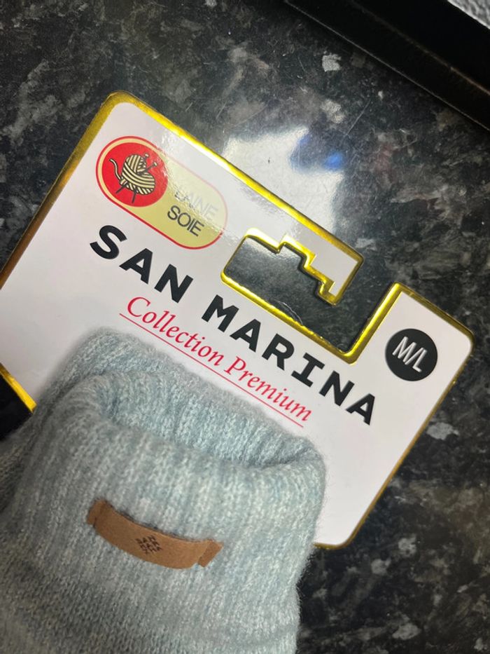 Paire de gant San Marina couleur bleu taille M/L neuf - photo numéro 3