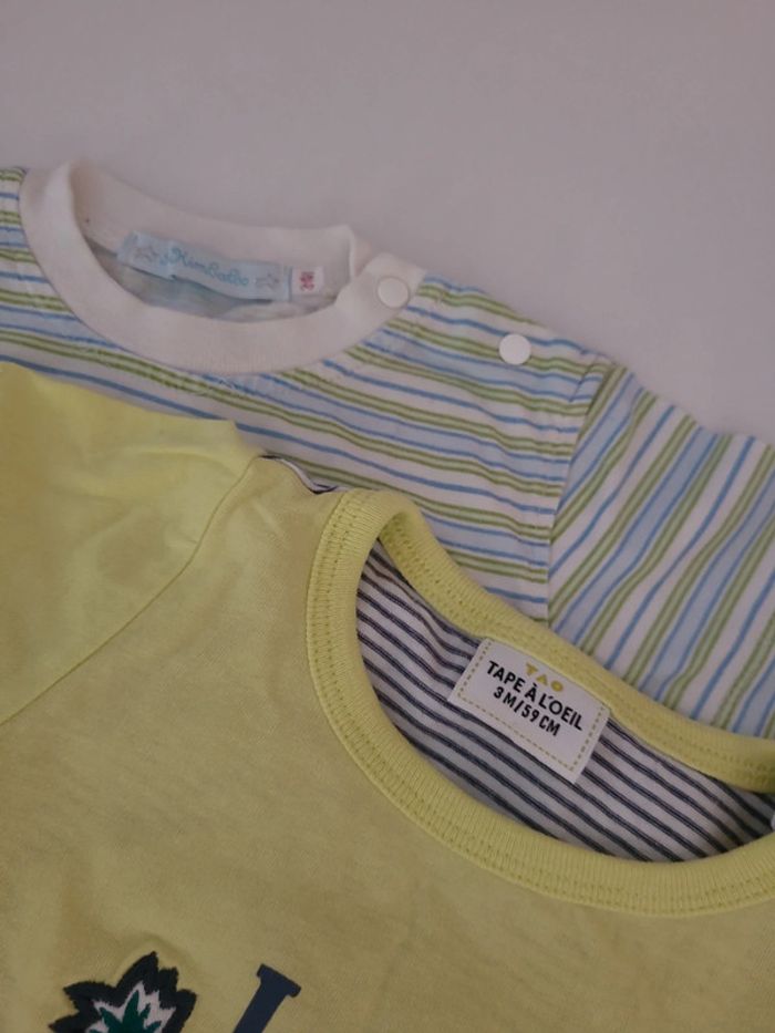 Lot tee shirts 3 mois - photo numéro 3