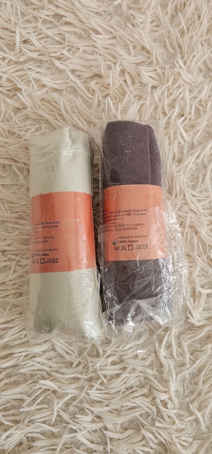 Lot de 2 draps housses 60×120 cm 100% coton Neufs - photo numéro 4