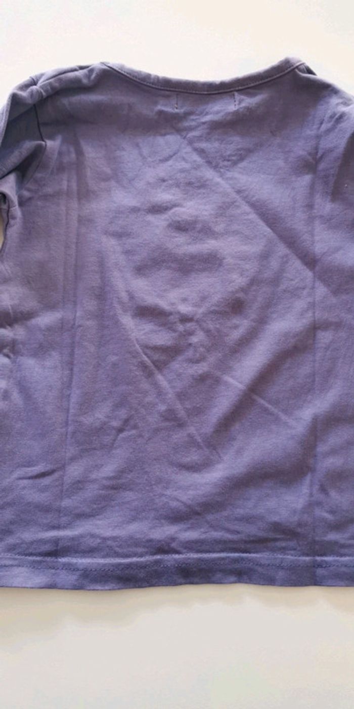 Tee-shirt fille ML Tout simplement 2 ans mauve - photo numéro 5