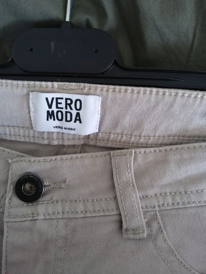 Pantalon slim beige Vero Moda - photo numéro 3