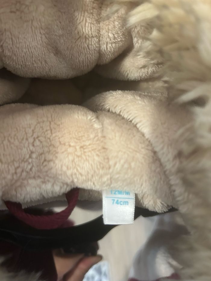 Manteau duffle coat Obaïbi bordeaux 12 mois - photo numéro 7