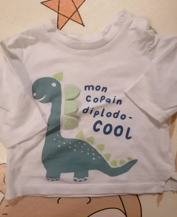 Lot de 2 t-shirt la halle 3 mois - photo numéro 2