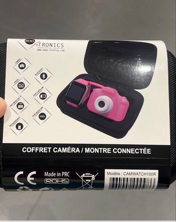Coffret caméra + montre connectée enfant – Neuf