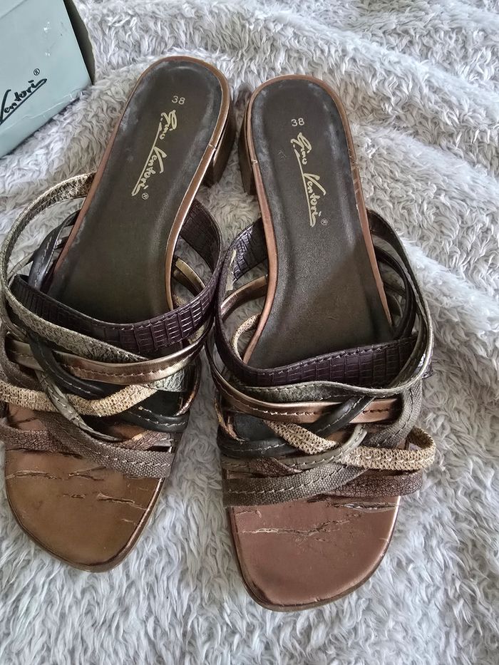 Sandales 🍒vintage 90 Gino ventori🍒pointure 38 non négociable - photo numéro 9