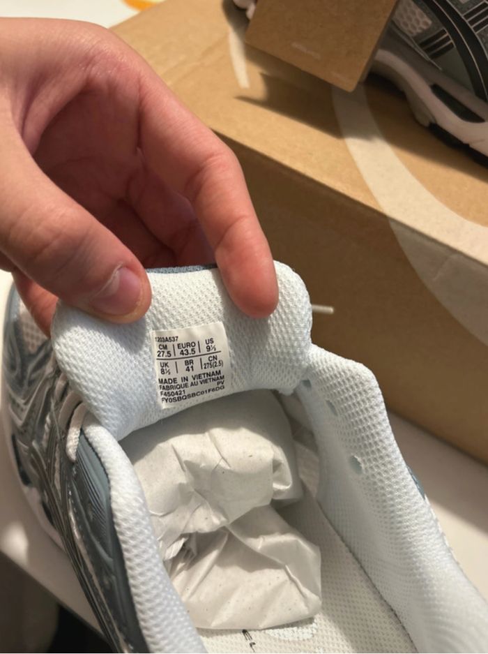 Kayano 14 asics white FJord grey - photo numéro 5