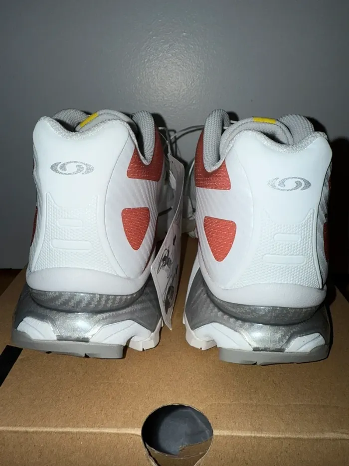 Salomon XT-4 OG Blanche / Verte / Corail - photo numéro 7