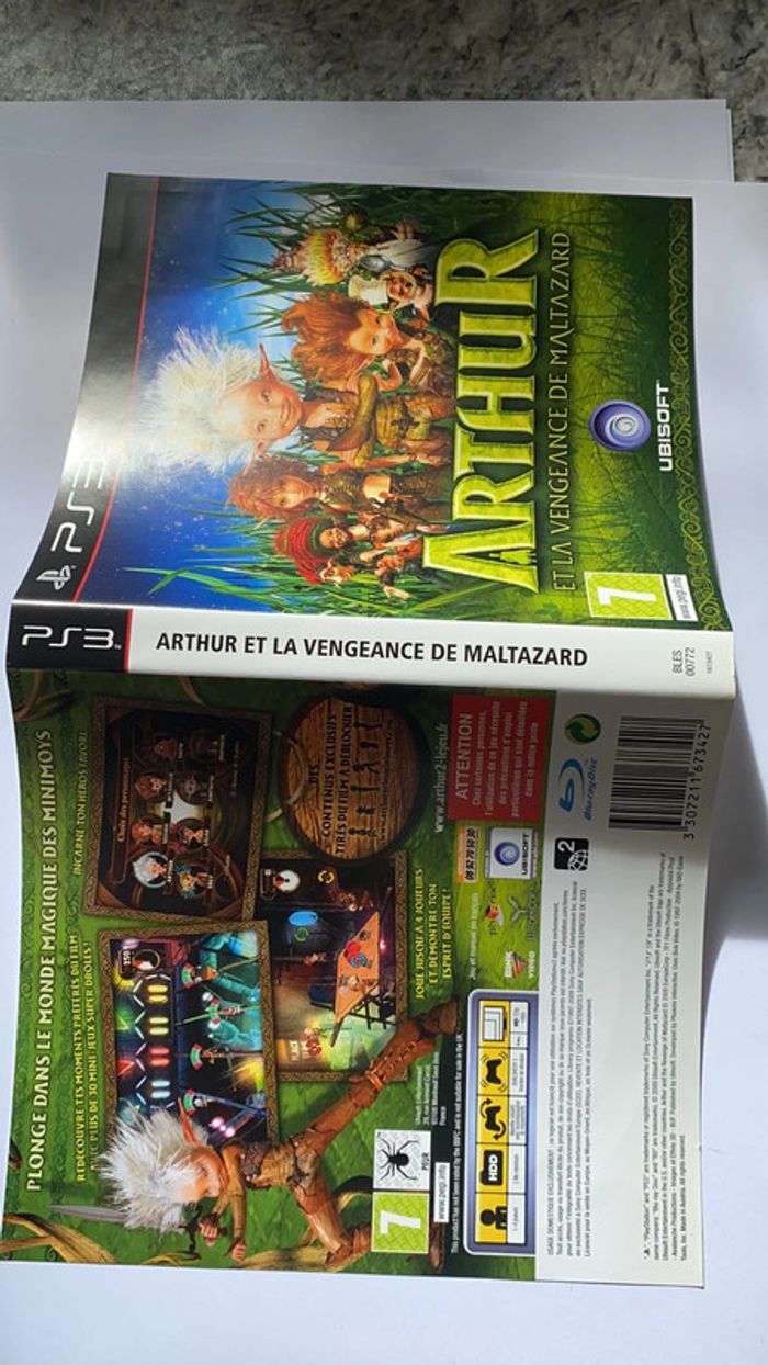 jaquette Arthur ps3