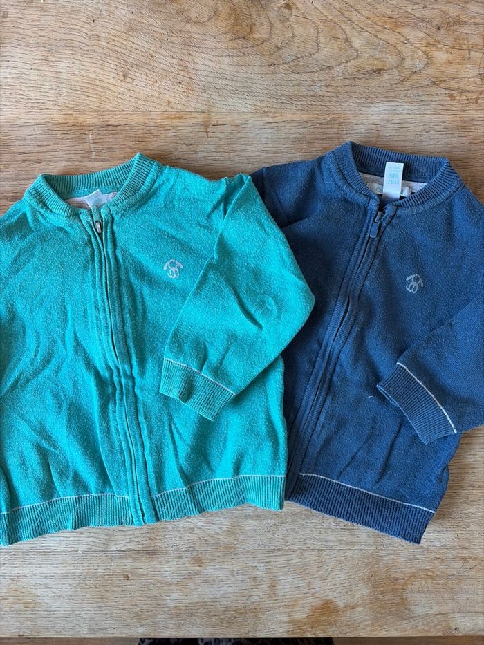 Lot de 5 pulls et gilet garçon 12 mois’ipp - photo numéro 3